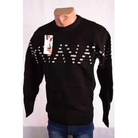 Фотография Свитер мужской 1031 black р.M-XL "STREET" недорого оптом от прямого поставщика