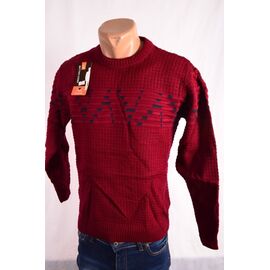 Фотография Свитер мужской 1031 red р.M-XL "STREET" недорого оптом от прямого поставщика