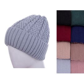 Фотография Шапка зимняя женская OLK10 mix флис р.52-56 "Red Hat" недорого оптом от прямого поставщика