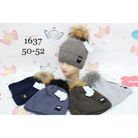 Шапка дитяча зимова унісекс 1637 mix зима р.50-52 "Red Hat" недорого оптом від прямого постачальника