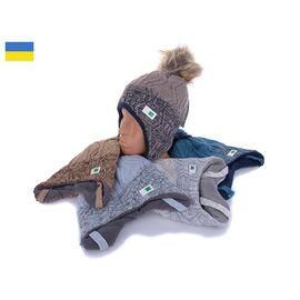 Шапка дитяча зимова на хлопчика P178 mix флис р.50-52 "Red Hat" недорого оптом від прямого постачальника