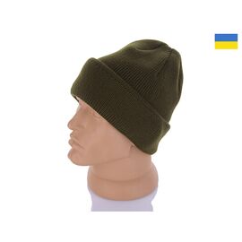 Шапка чоловіча зимова LEN115 khaki фліс р.56-62 "Red Hat" недорого оптом від прямого постачальника