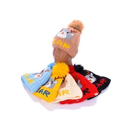 Шапка дитяча зимова унісекс KA25 mix флис р.46-50 "Red Hat" недорого оптом від прямого постачальника