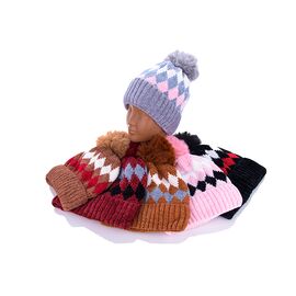 Шапка дитяча зимова унісекс KA28 mix флис р.48-54 "Red Hat" недорого оптом від прямого постачальника