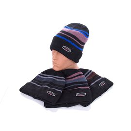 Шапка чоловіча зимова KA32 mix флис р.54-62 "Red Hat" недорого оптом від прямого постачальника