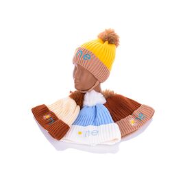 Шапка дитяча зимова унісекс KA35 mix флис р.46-50 "Red Hat" недорого оптом від прямого постачальника