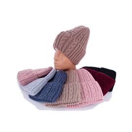 Шапка зимова жіноча KA637 mix флис р.54-56 "Red Hat" недорого оптом від прямого постачальника