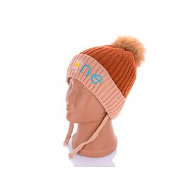 Шапка дитяча зимова на дівчинку KA181-1 травка р.46-50 "Red Hat" недорого оптом від прямого постачальника