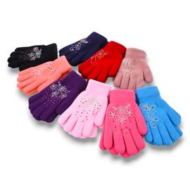Фотография Перчатки детские на девочку 636 mix р.8-12 "KH clothes" недорого оптом от прямого поставщика