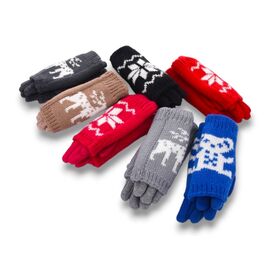 Фотография Перчатки детские на девочку 80 mix р.5-8 "KH clothes" недорого оптом от прямого поставщика