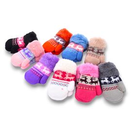 Фотография Варежки детские унисекс B455 mix р.1.5-3 "KH clothes" недорого оптом от прямого поставщика