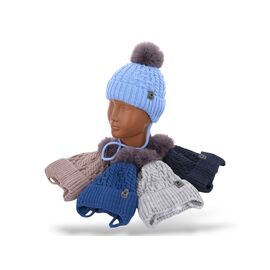 Шапка дитяча зимова на хлопчика SA1347 mix р.40-44 "Red Hat" недорого оптом від прямого постачальника