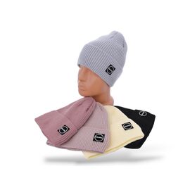 Шапка дитяча зимова на дівчинку 00SA1349 mix р.52-56 "Red Hat" недорого оптом від прямого постачальника