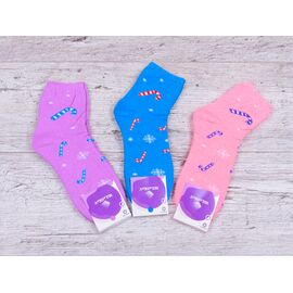 Шкарпетки жіночі теплі 214 цукерки mix (07088) р.36-41 "Obuv OK2" недорого оптом від прямого постачальника