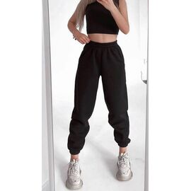 Штани спортивні жіночі теплі 002 black р.42-48 "Adam&Eva" недорого оптом від прямого постачальника