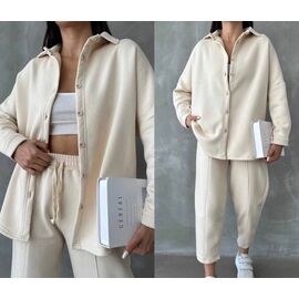 Костюм спортивний жіночий 200 beige р.42-48 "Adam&Eva" недорого оптом від прямого постачальника