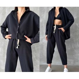 Костюм спортивний жіночий 200 black р.42-48 "Adam&Eva" недорого оптом від прямого постачальника