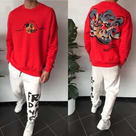 Фотография Свитер мужской 544 red р.S, m-2 "i8denim" недорого оптом от прямого поставщика