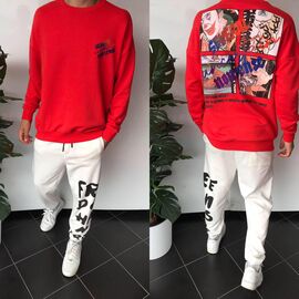 Фотография Свитер мужской 546 red р.S-XL "i8denim" недорого оптом от прямого поставщика