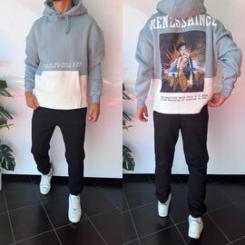 Фотография Худи мужской 1631 l.blue р.S-XL "i8denim" недорого оптом от прямого поставщика