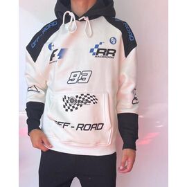 Фотография Худи мужской 1635 white р.S-XL "i8denim" недорого оптом от прямого поставщика