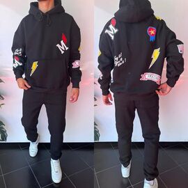 Фотография Худи мужской 1641 black р.S-XL "i8denim" недорого оптом от прямого поставщика