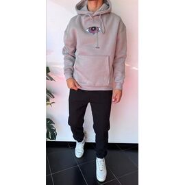 Фотография Худи мужской 1653 grey р.S-XL "i8denim" недорого оптом от прямого поставщика