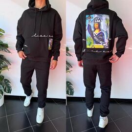 Фотография Худи мужской 1656 black р.S-XL "i8denim" недорого оптом от прямого поставщика