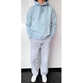 Фотография Худи мужской 1719 l.blue р.S-XL "i8denim" недорого оптом от прямого поставщика