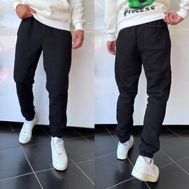 Штани спортивні чоловічі утеплені 1790 black р.S-XL "i8denim" недорого оптом від прямого постачальника