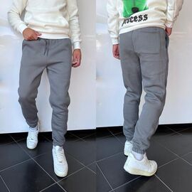 Штани спортивні чоловічі утеплені 1791 grey р.S-XL "i8denim" недорого оптом від прямого постачальника