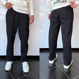 Штани спортивні чоловічі утеплені 1792 black р.S-XL "i8denim" недорого оптом від прямого постачальника
