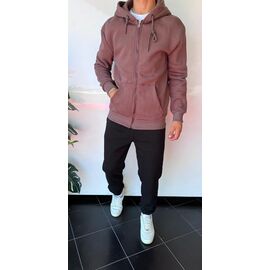 Фотография Кофта спортивная мужская 1800 brown р.S-2XL "i8denim" недорого оптом от прямого поставщика