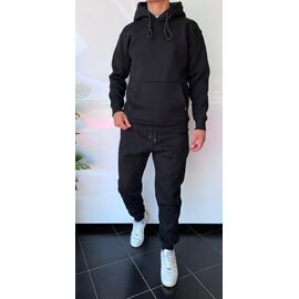 Фотография Костюм спортивный мужской 1813 black р.S-2XL "i8denim" недорого оптом от прямого поставщика