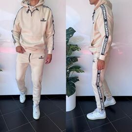 Фотография Костюм спортивный мужской 1834 beige р.S-XL "i8denim" недорого оптом от прямого поставщика