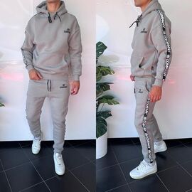Фотография Костюм спортивный мужской 1835 grey р.S-XL "i8denim" недорого оптом от прямого поставщика