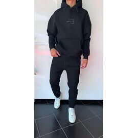 Фотография Костюм спортивный мужской 1840 black р.S-XL "i8denim" недорого оптом от прямого поставщика