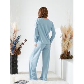 Фотография Пижама тёплая женская 1304 l.blue р.46-50 "Nadia-Natali" недорого оптом от прямого поставщика