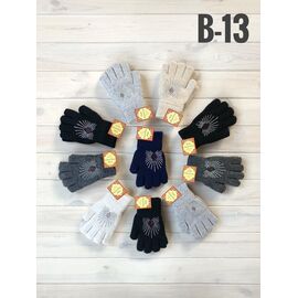 Фотография Перчатки детские на девочку B13 mix р.5-7 "Рукавичка" недорого оптом от прямого поставщика