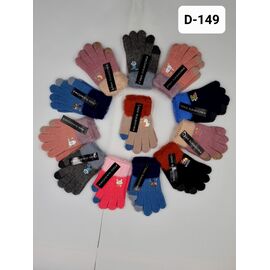 Фотография Перчатки детские унисекс D149 mix р.4-6 "Рукавичка" недорого оптом от прямого поставщика