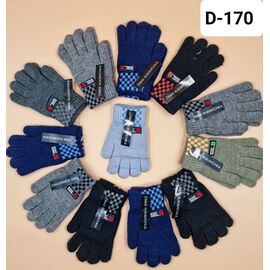 Фотография Перчатки детские на мальчика D170 mix р.5-7 "Рукавичка" недорого оптом от прямого поставщика