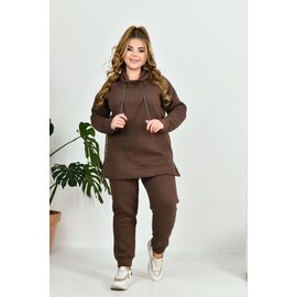 Фотография Костюм спортивный женский 4032 brown р.52-58 "Iren Veles" недорого оптом от прямого поставщика