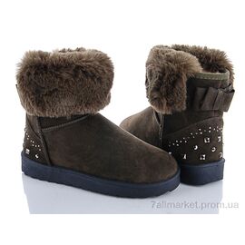 Уггі жіночі утеплені Зима 687-2 оливковый (8 пар р.36-40) "Class Shoes" недорого оптом від прямого постачальника