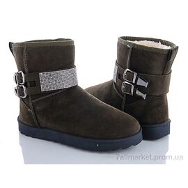 Уггі жіночі утеплені Зима 8829-3 оливковый (8 пар р.36-40) "Class Shoes" недорого оптом від прямого постачальника