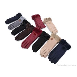 Фотография Перчатки женские Зима 279 mix (420 шт. р.сетка 6,5-8,5) "CAP" недорого оптом от прямого поставщика