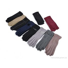 Фотография Перчатки женские Зима 286 mix (480 шт. р.сетка 6,5-8,5) "CAP" недорого оптом от прямого поставщика