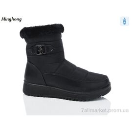 Дутики жіночі утеплені Зима 617 (8 пар р.37-42) "Minghong" недорого оптом від прямого постачальника