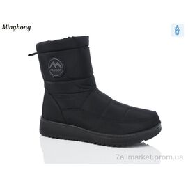 Дутики жіночі утеплені Зима 619 (8 пар р.37-42) "Minghong" недорого оптом від прямого постачальника