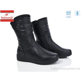Чоботи жіночі зручні Зима FA12-1 (6 пар р.41-43) "Saimaoji" недорого оптом від прямого постачальника