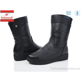 Чоботи жіночі зручні Зима FA16-1 (6 пар р.41-43) "Saimaoji" недорого оптом від прямого постачальника